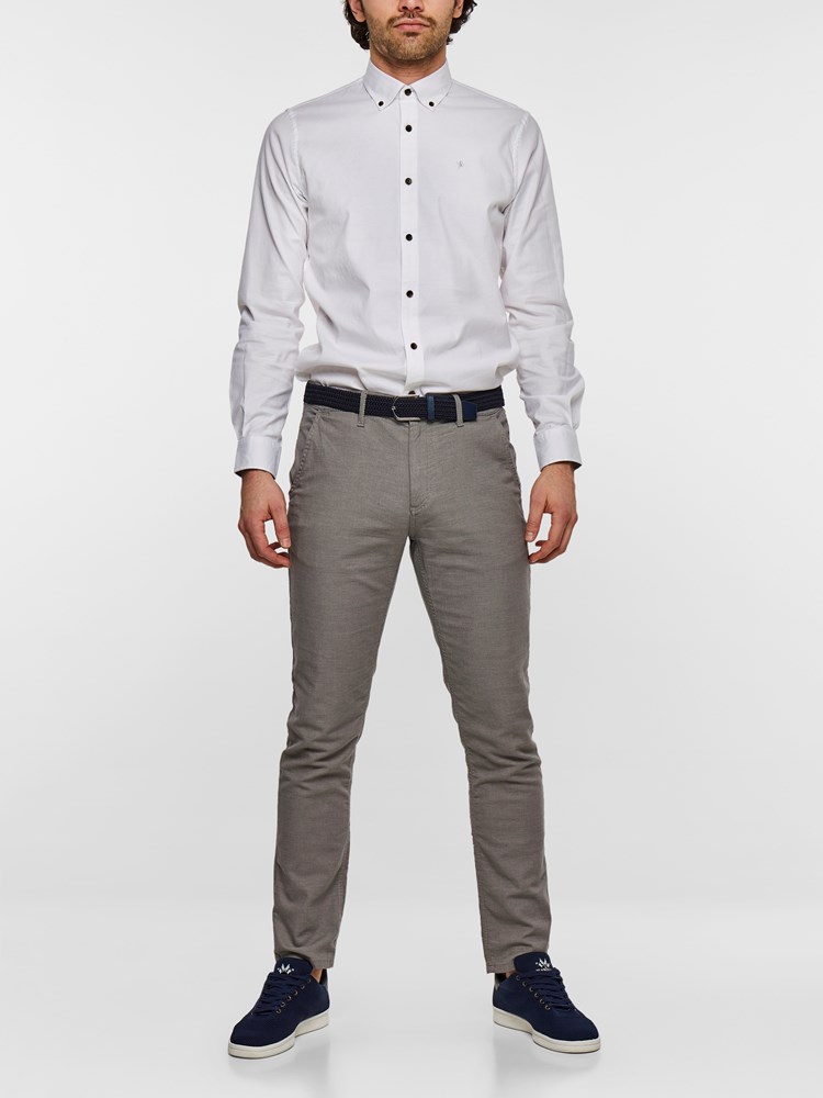 SLIM CHINO STRUCTURE STRETCH 7237631_IEF-MADEBYMONKIES-S19-Modell-front_78493_SLIM CHINO STRUCTURE STRETCH IEF.jpg_Front||Front