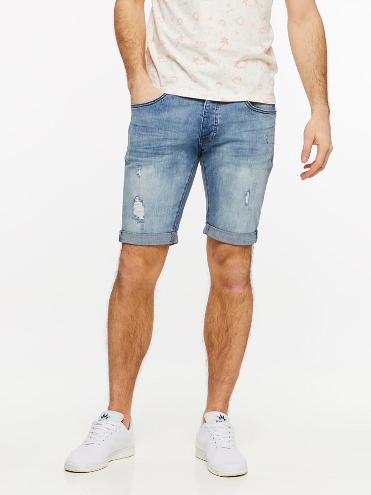 TROY BLUE BROKES STRETCH SHORTS 7237695_DAD-HENRYCHOICE-H19-Modell-front_76628_TROY BLUE BROKES STRETCH SHORTS DAD.jpg_Front||Front