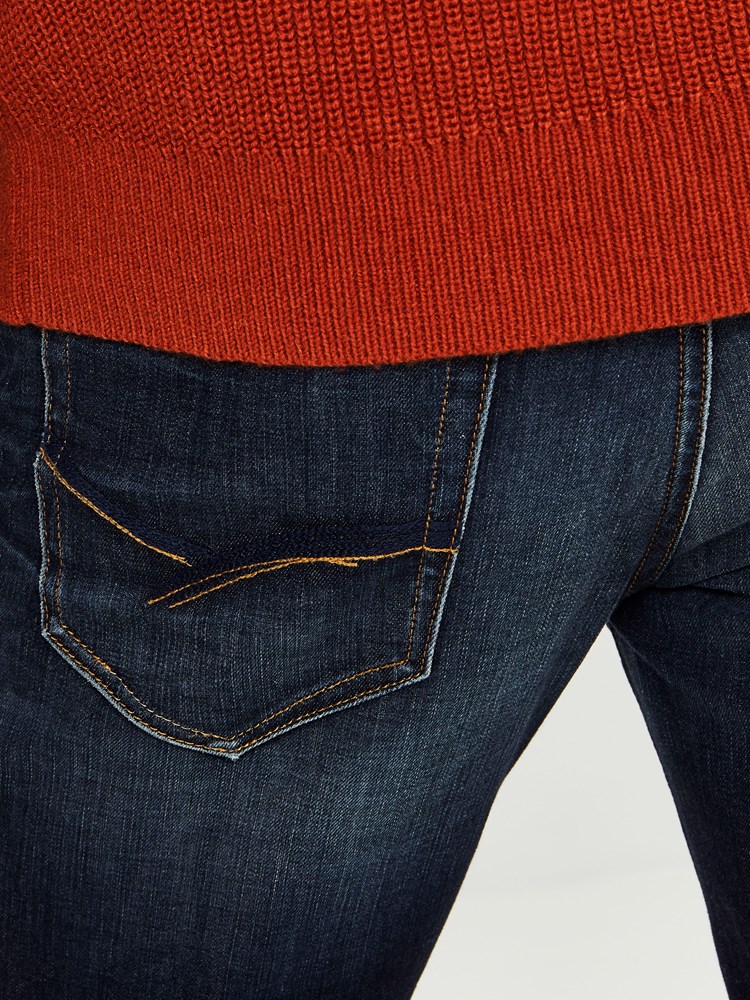 REGULAR ROD DARK VINTAGE STRETCH JEANS 7239668_DAB-HENRYCHOICE-A19-details_59693_REGULAR ROD DARK VINTAGE STRETCH JEANS DAB.jpg_