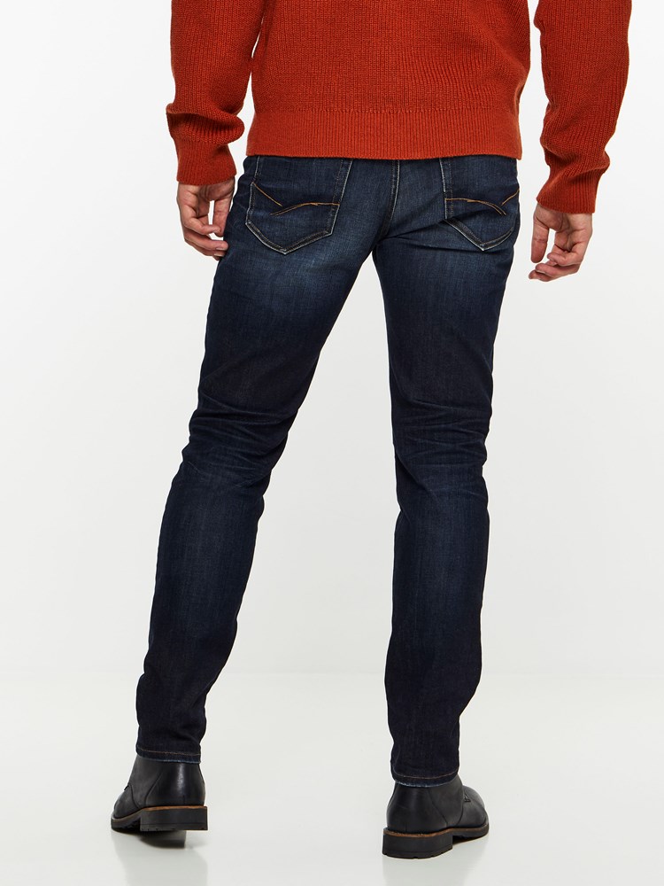 REGULAR ROD DARK VINTAGE STRETCH JEANS 7239668_DAB-HENRYCHOICE-A19-Modell-back_4387_REGULAR ROD DARK VINTAGE STRETCH JEANS DAB.jpg_Back||Back