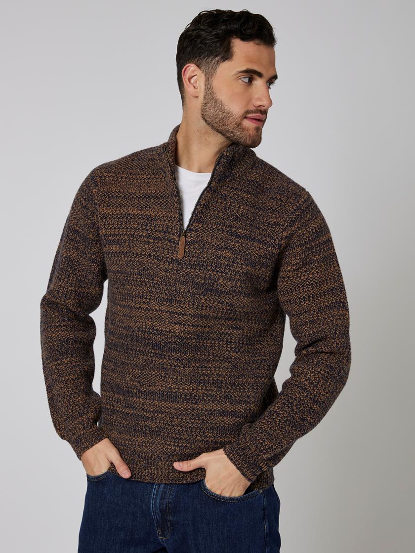 Carl zip strikkegenser EM1