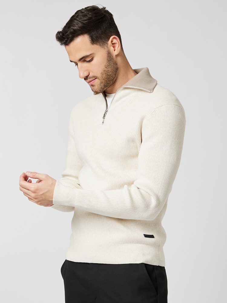 Birgir zip strikkegenser 7504298_R34-MRCAPUCHIN-A23-Modell-Front_chn=boys_7533.jpg_Front||Front