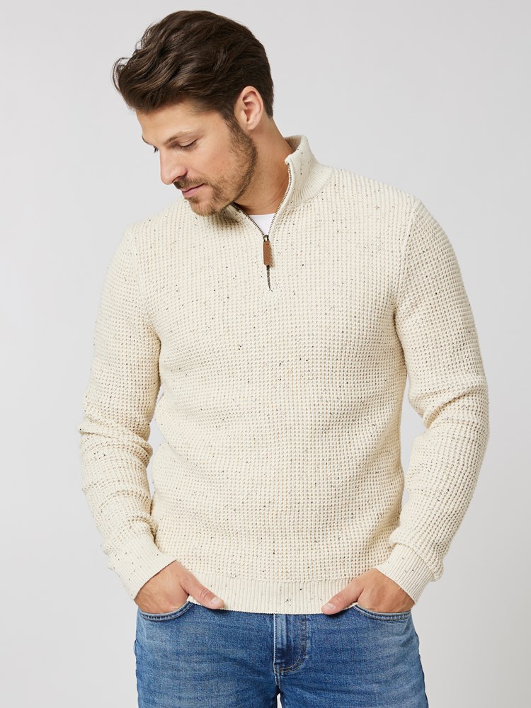 Neps Zipneck Sweater 7505530_O63-HENRYCHOICE-A23-Modell-Front_chn=boys_7211_Neps Zipneck Sweater O63.jpg_Front||Front