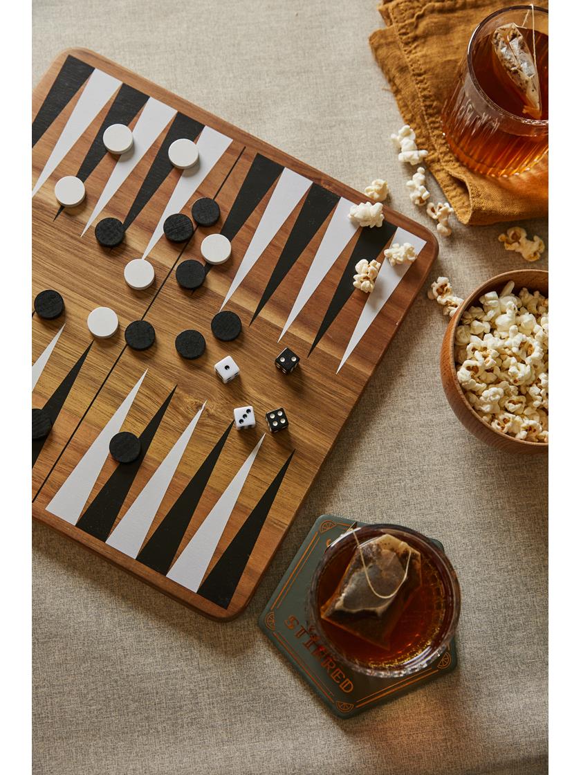 Backgammon Set Acacia Wood AFD