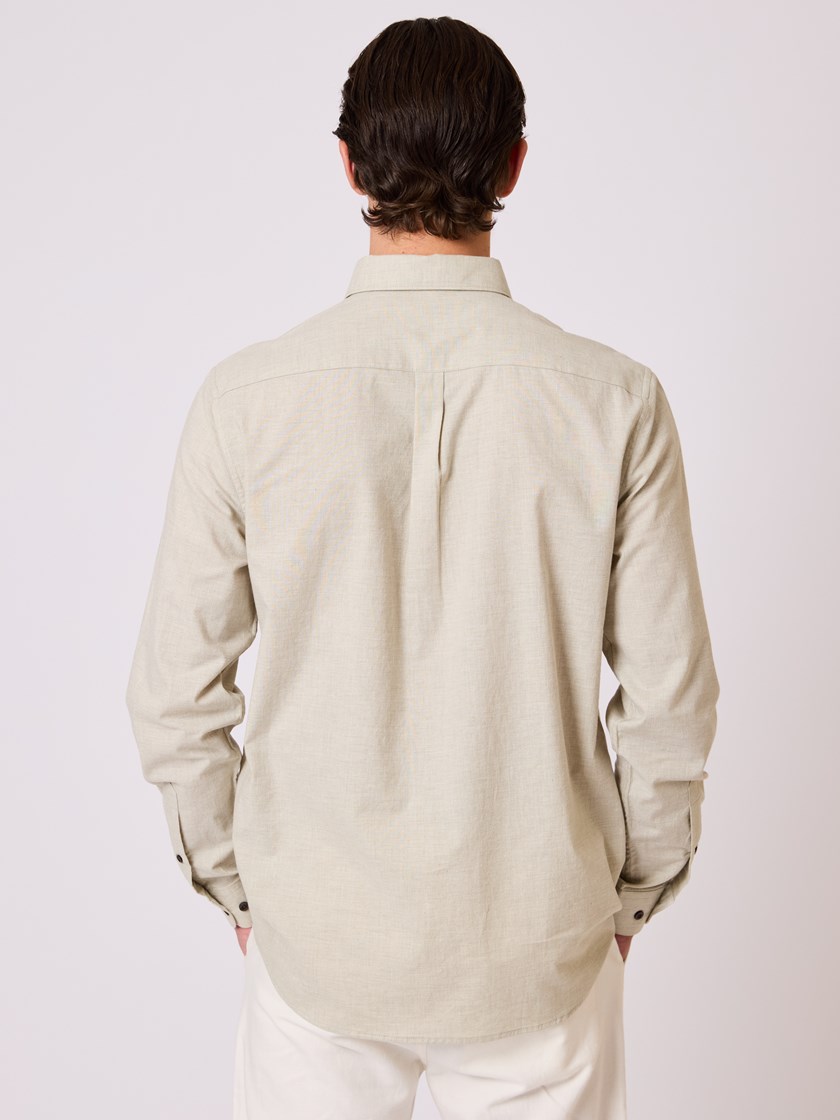 7510447 S14 Calor skjorte Moss grey melange 14_Calor skjorte S14.jpg_
