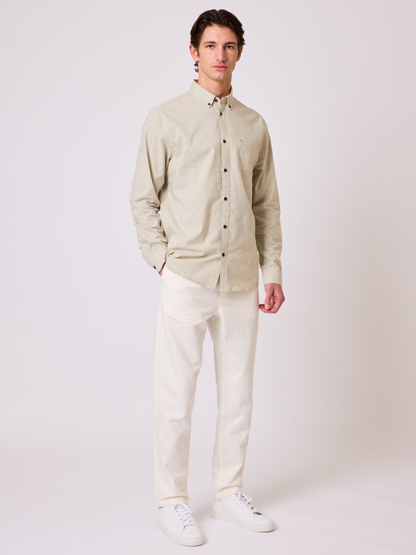 7510447 S14 Calor skjorte Moss grey melange 3_Calor skjorte S14.jpg_