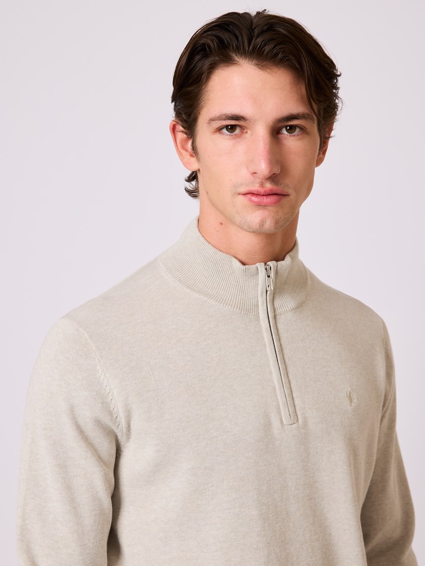 7510567 S57 Dammers zip neck genser moonstruck melange 12_Dammers zip neck genser S57.jpg_