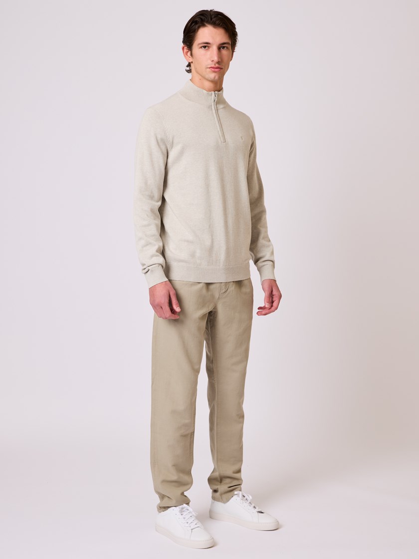 7510567 S57 Dammers zip neck genser moonstruck melange 5_Dammers zip neck genser S57.jpg_