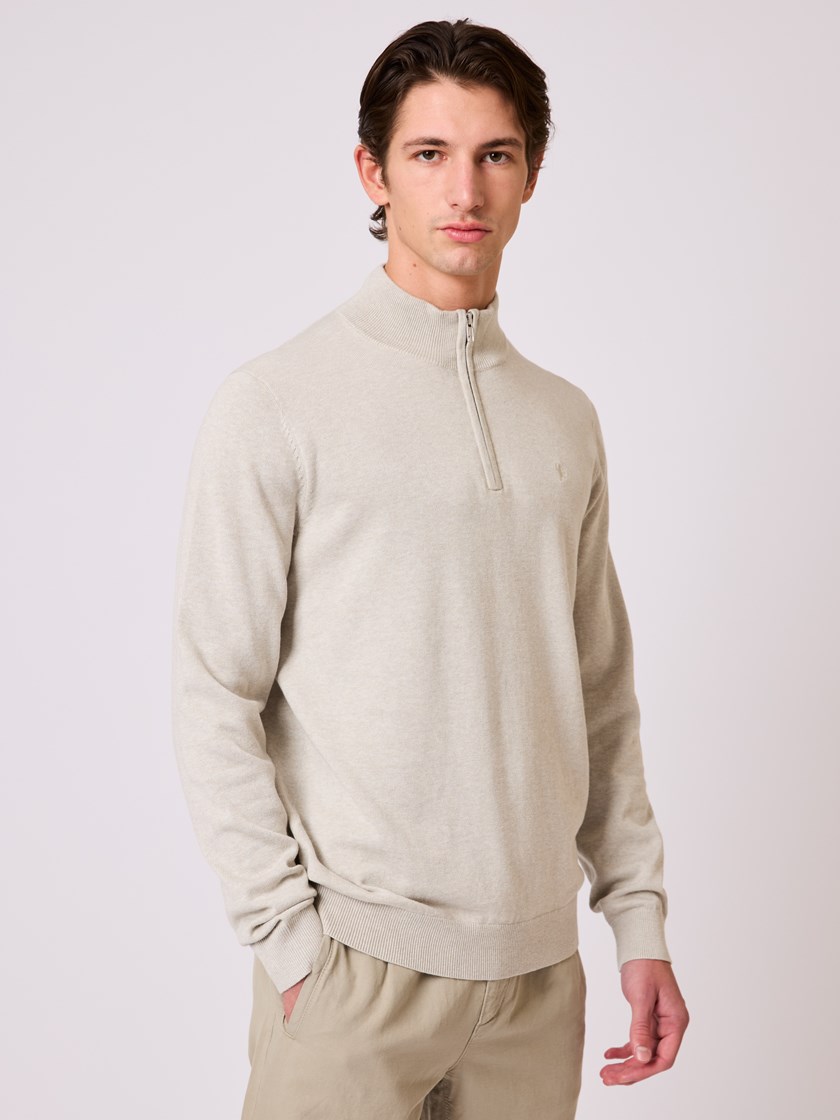 7510567 S57 Dammers zip neck genser moonstruck melange 7_Dammers zip neck genser S57.jpg_