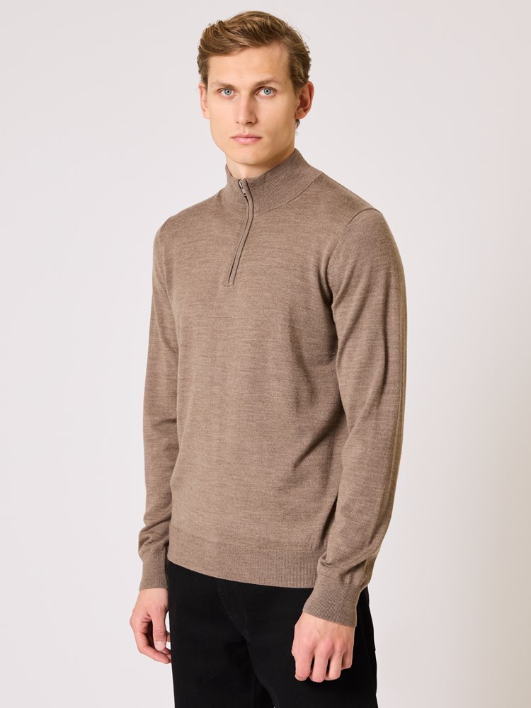 Merino zip neck strikkegenser Merino zip neck 3_S16_Merino zip neck strikkegenser S16.jpg_