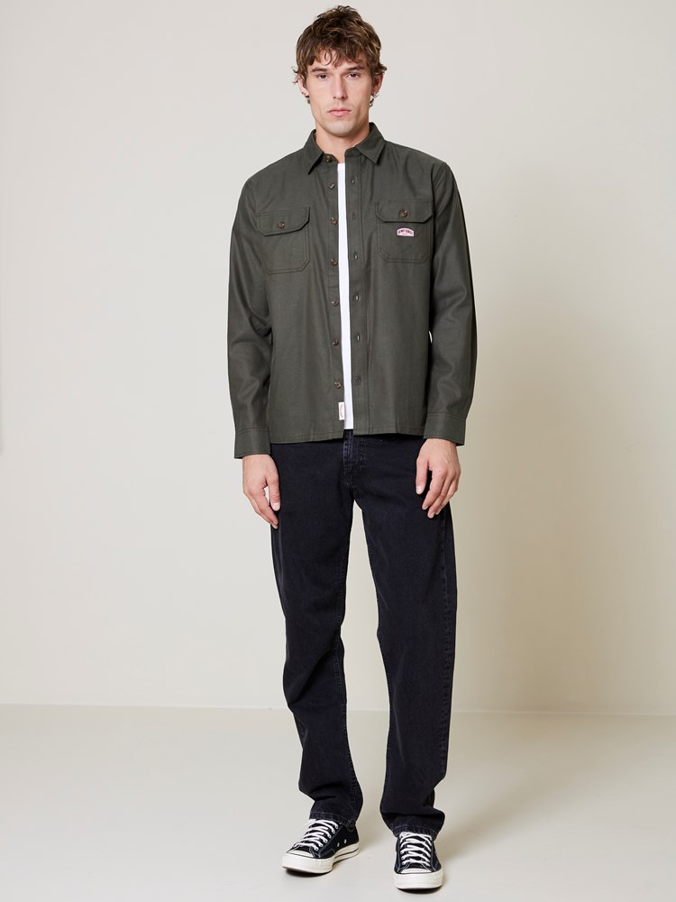 Worker shirt Worker shirt forest night 2_Worker shirt GOU.jpg_